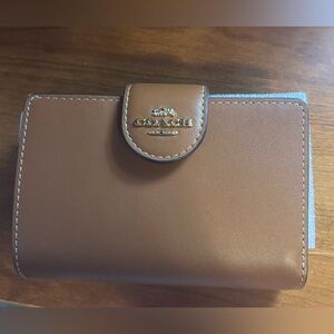 Coach Tan Leather Card Holder